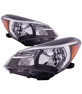 Headlight Set For 15-17 Toyota Yaris; CAPA Certified