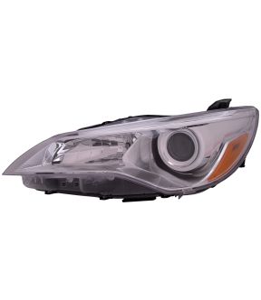 Left Driver Side Headlight For 15-17 Toyota Camry; CAPA Certified