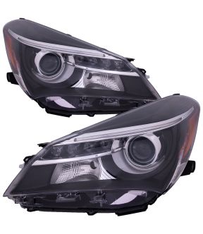 Headlight Set For 15-17 Toyota Yaris; CAPA Certified