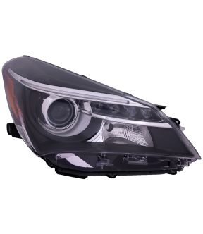 Right Passenger Side Headlight For 15-17 Toyota Yaris; CAPA Certified
