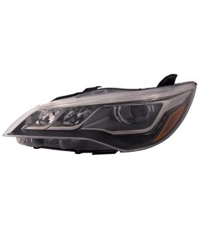 Left Driver Side Headlight For 15-17 Toyota Camry; CAPA Certified