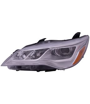 Left Driver Side Headlight For 15-17 Toyota Camry; CAPA Certified
