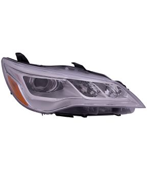 Right Passenger Side Headlight For 15-17 Toyota Camry; CAPA Certified