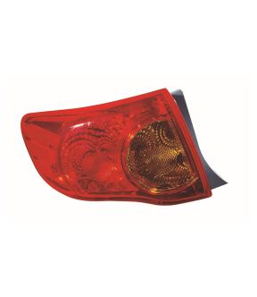 Left Driver Side Tail Light For 09-10 Toyota Corolla; CAPA Certified