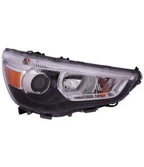 Right Passenger Side Headlight For 11-19 Mitsubishi Outlander Sport, 11-19 Mitsubishi RVR; CAPA Certified