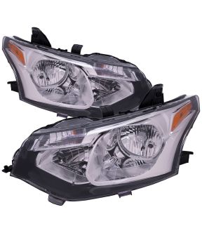 Headlight Set For 14-15 Mitsubishi Outlander; CAPA Certified