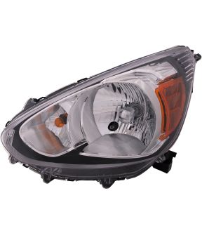 Left Driver Side Headlight For 14-20 Mitsubishi Mirage; CAPA Certified