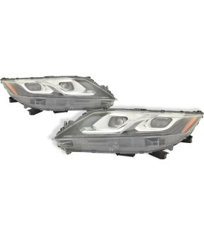 Headlight Set For 18-19 Mitsubishi Eclipse Cross; CAPA Certified