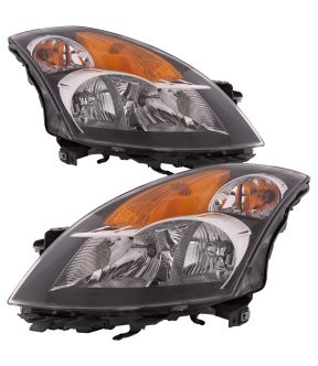 Headlight Set For 07-09 Nissan Altima; CAPA Certified