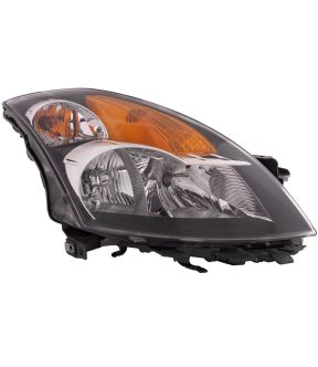 Right Passenger Side Headlight For 07-09 Nissan Altima; CAPA Certified