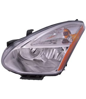 Left Driver Side Headlight For 09-10 Nissan Rogue; CAPA Certified