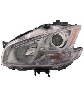 Left Driver Side Headlight For 09-14 Nissan Maxima; CAPA Certified