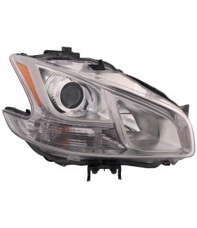 Right Passenger Side Headlight For 09-14 Nissan Maxima; CAPA Certified