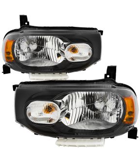 Headlight Set For 09-14 Nissan Cube; CAPA Certified
