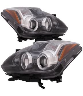Headlight Set For 10-13 Nissan Altima; CAPA Certified