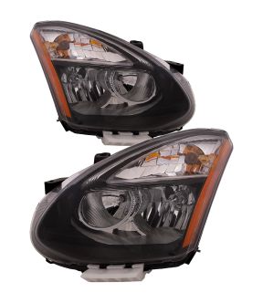 Headlight Set For 14-15 Nissan Rogue Select; CAPA Certified