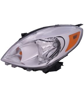 Left Driver Side Headlight For 12-14 Nissan Versa; CAPA Certified