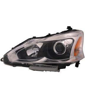 Left Driver Side Headlight For 13-15 Nissan Altima; CAPA Certified