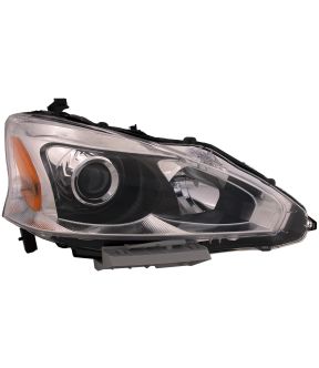 Right Passenger Side Headlight For 13-15 Nissan Altima; CAPA Certified