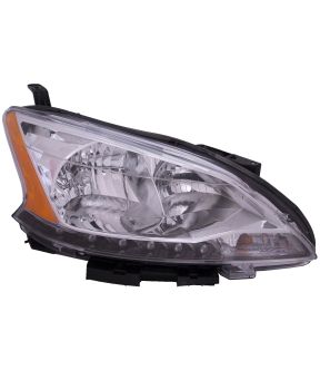 Right Passenger Side Headlight For 13-15 Nissan Sentra; CAPA Certified