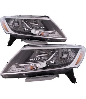 Headlight Set For 13-16 Nissan Pathfinder; CAPA Certified