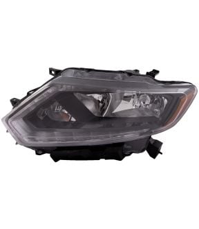 Left Driver Side Headlight For 14-16 Nissan Rogue; CAPA Certified