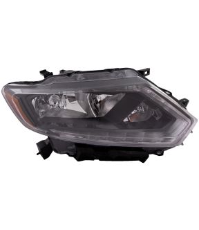 Right Passenger Side Headlight For 14-16 Nissan Rogue; CAPA Certified
