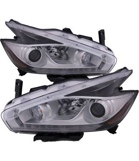 Headlight Set For 16-18 Nissan Murano; CAPA Certified