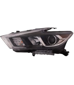 Left Driver Side Headlight For 16-18 Nissan Maxima; CAPA Certified