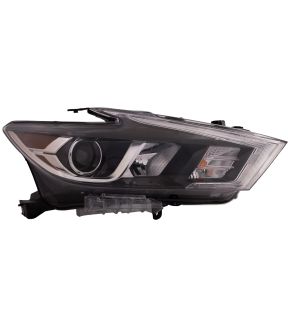Right Passenger Side Headlight For 16-18 Nissan Maxima; CAPA Certified
