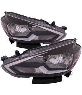 Headlight Set For 16-19 Nissan Sentra; CAPA Certified