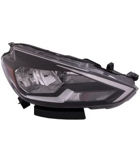 Right Passenger Side Headlight For 16-19 Nissan Sentra; CAPA Certified