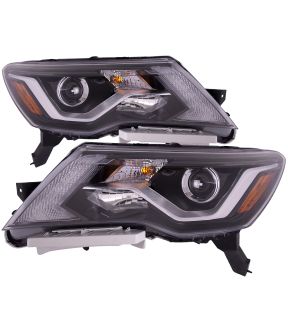 Headlight Set For 17-20 Nissan Pathfinder; CAPA Certified