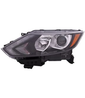 Left Driver Side Headlight For 17-19 Nissan Qashqai, 17-19 Nissan Rogue Sport; CAPA Certified
