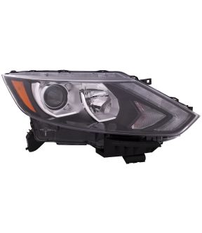 Right Passenger Side Headlight For 17-19 Nissan Qashqai, 17-19 Nissan Rogue Sport; CAPA Certified