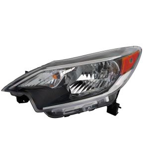 Left Driver Side Headlight For 17-19 Nissan Versa Note; CAPA Certified