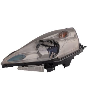 Left Driver Side Headlight For 13-14 Nissan Leaf; CAPA Certified