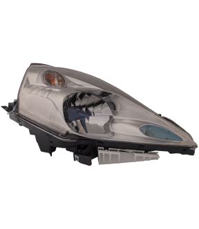 Right Passenger Side Headlight For 13-14 Nissan Leaf; CAPA Certified