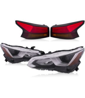 Headlight Set For 19-22 Nissan Altima; CAPA Certified