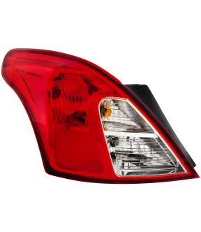Left Driver Side Tail Light For 12-19 Nissan Versa; CAPA Certified