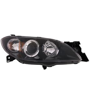 Right Passenger Side Headlight For 04-09 Mazda 3; CAPA Certified
