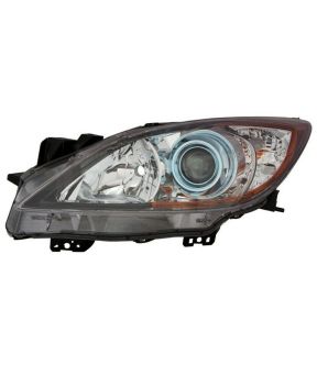 Left Driver Side Headlight For 12-13 Mazda 3; CAPA Certified