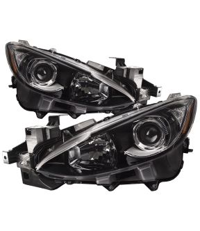 Headlight Set For 14-16 Mazda 3; CAPA Certified