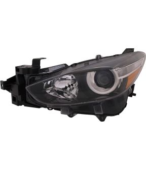 Left Driver Side Headlight For 17-18 Mazda 3; CAPA Certified