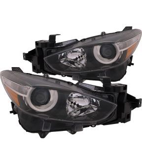 Headlight Set For 17-18 Mazda 3; CAPA Certified