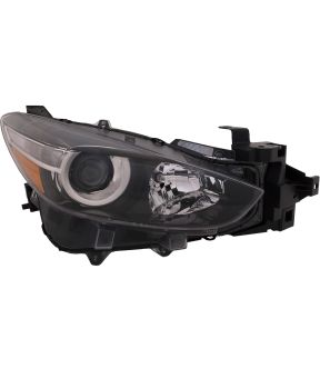 Right Passenger Side Headlight For 17-18 Mazda 3; CAPA Certified
