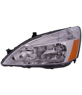 Left Driver Side Headlight For 03-07 Honda Accord; CAPA Certified