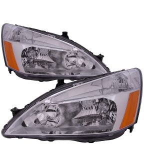 Headlight Set For 03-07 Honda Accord; CAPA Certified