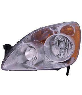 Left Driver Side Headlight For 05-06 Honda CR-V; CAPA Certified