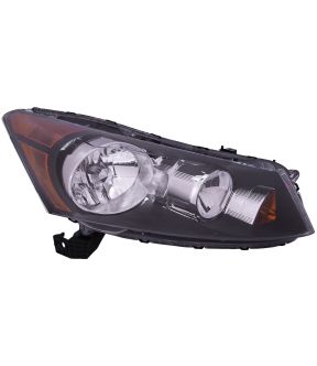 Right Passenger Side Headlight For 08-12 Honda Accord; CAPA Certified